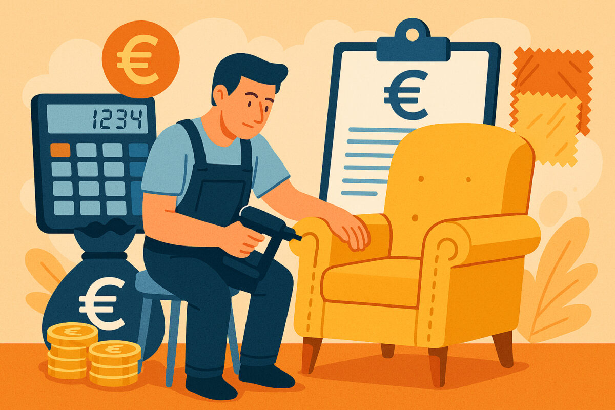 Verhoilun hinnoittelu: mitä verhoilutyö maksaa Suomessa?